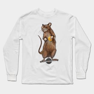 One Wheel Mouse Long Sleeve T-Shirt